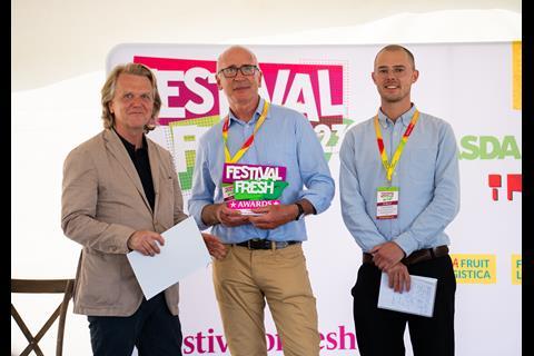 Jack Ward (centre) with the coveted Editor's Award